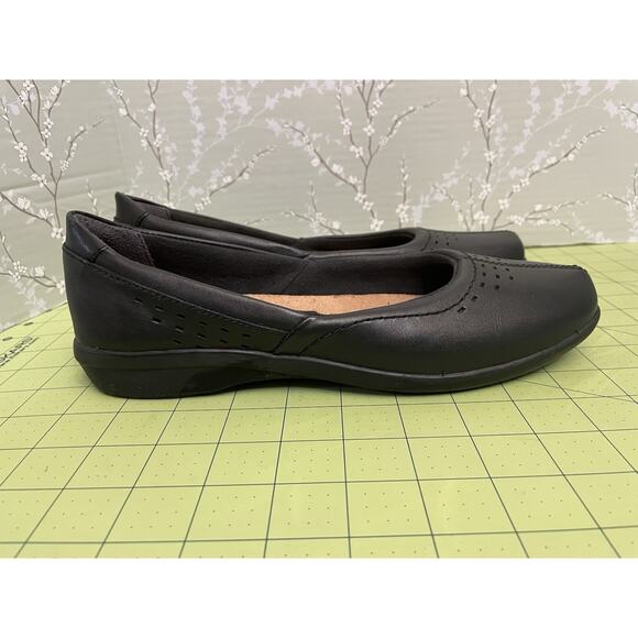 Clarks Haydn Ballet Slip On Flats 8.5m Women’s Black Square Toe Soft Cushion - Picture 5 of 8